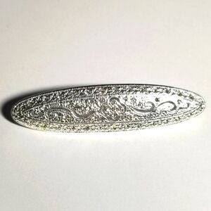 Vintage Napier brooch Art Deco style pin sparkly silver tone